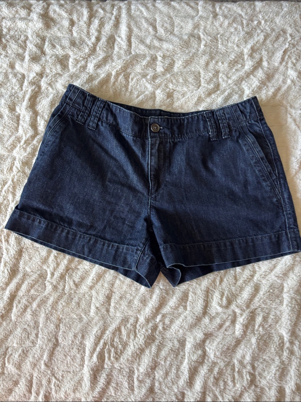 LOFT Dark Blue Denim Shorts